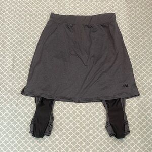 Mod Lifewear Skirt with Leggings Modest Activewear 2XL Heather Gray
